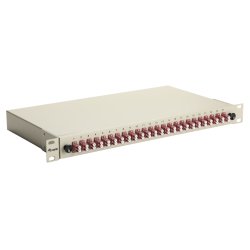 Equip LWL-Spleißkasten 24-Port LC-Duplex OM4 1U komplett gr