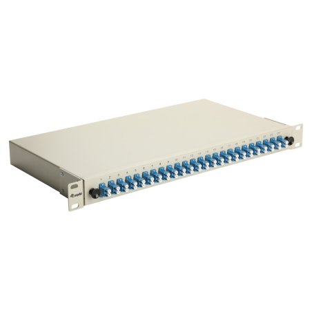 Equip LWL-Spleißkasten 24-Port LC-Duplex OS2 1U komplett gr