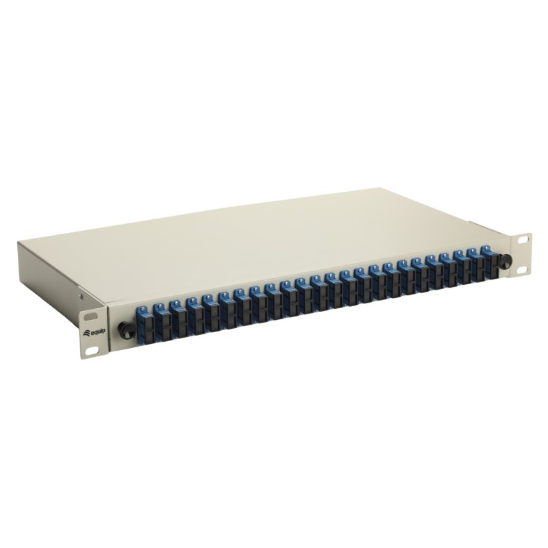 Equip LWL-Spleißkasten 24-Port SC-Duplex OS2 1U komplett gr