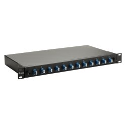 Equip LWL-Spleißkasten 12-Port LC-Duplex OS2 1U komplett sw