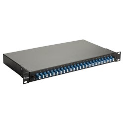 Equip LWL-Spleißkasten 24-Port LC-Duplex OS2 1U komplett sw
