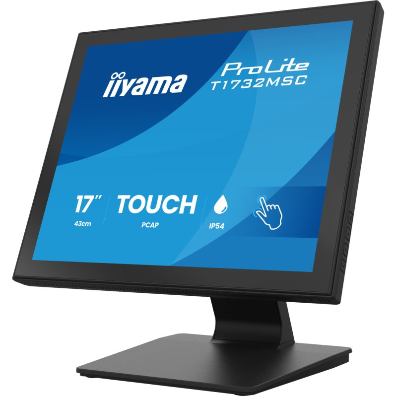 iiyama ProLite T1732MSC-B2S écran plat de PC 43,2 cm (17") 1280 x 1024 pixels SXGA LED Écran tactile Noir