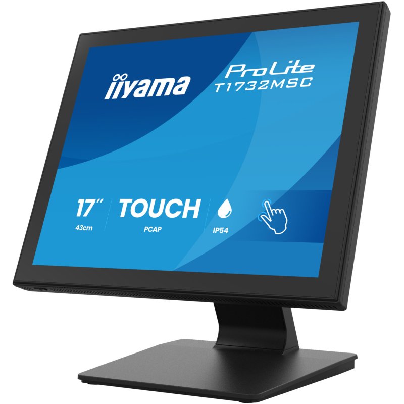 iiyama ProLite T1732MSC-B2S écran plat de PC 43,2 cm (17") 1280 x 1024 pixels SXGA LED Écran tactile Noir
