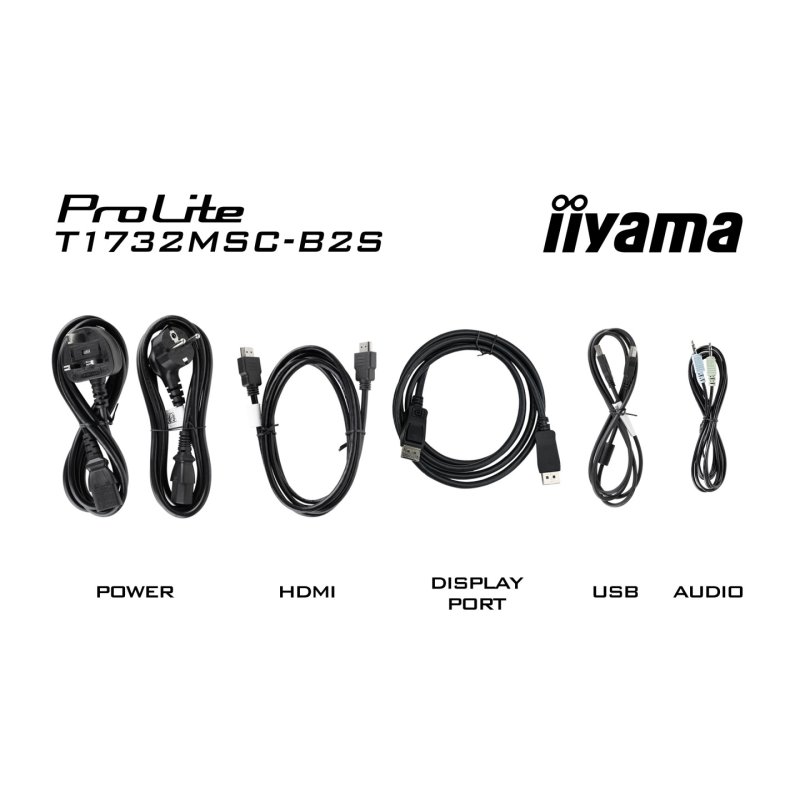 43,2 cm (17") 1280 x 1024 Pixel iiyama T1732MSC-B2S 5:4 TN 5 ms DisplayPort VESA Speaker