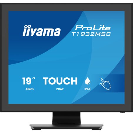 48,3 cm (19") 1280x1024 iiyama T1932MSC-B2S 5:4 IPS 14 ms DisplayPort HDMI VESA Speaker