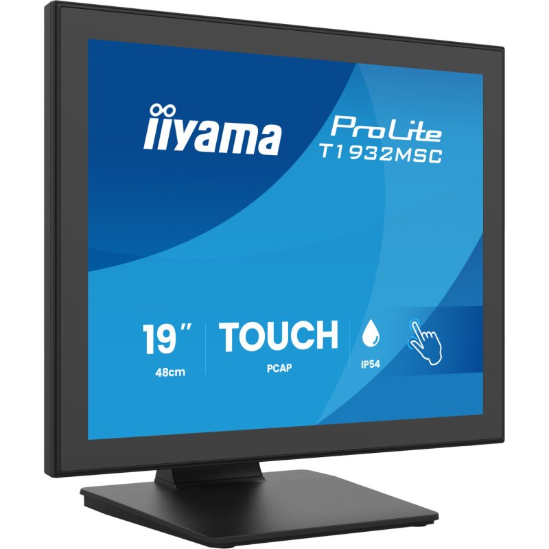 iiyama ProLite T1932MSC-B2S écran plat de PC 48,3 cm (19") 1280 x 1024 pixels SXGA LED Écran tactile Noir
