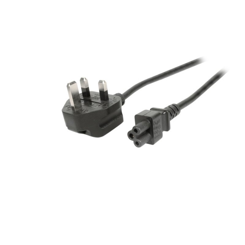 EFB Netzleitung UK BS1363A-C5 180°,schwarz,1.8m,3x0.75mm