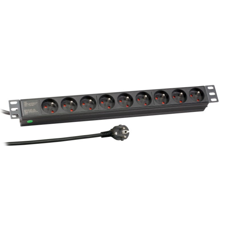 EFB Elektronik EK631FR.1 multiprise 1,8 m 9 sortie(s) CA Intérieure Noir