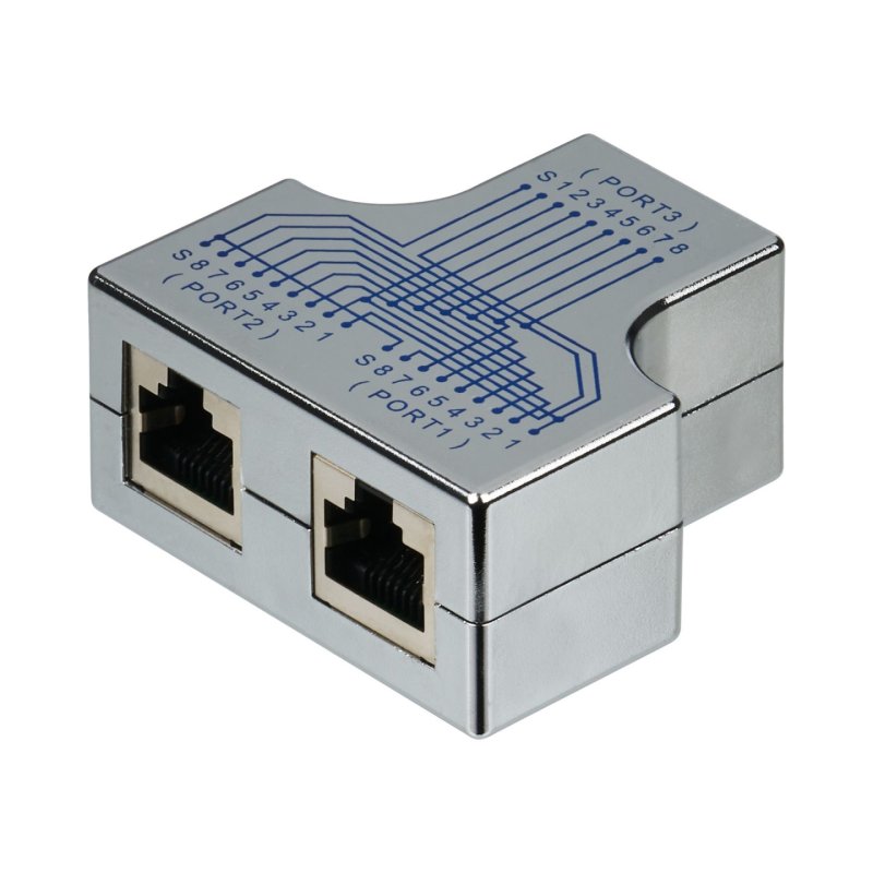EFB Elektronik 37528.1V2 changeur de genre de câble RJ-45 2x RJ-45 Argent