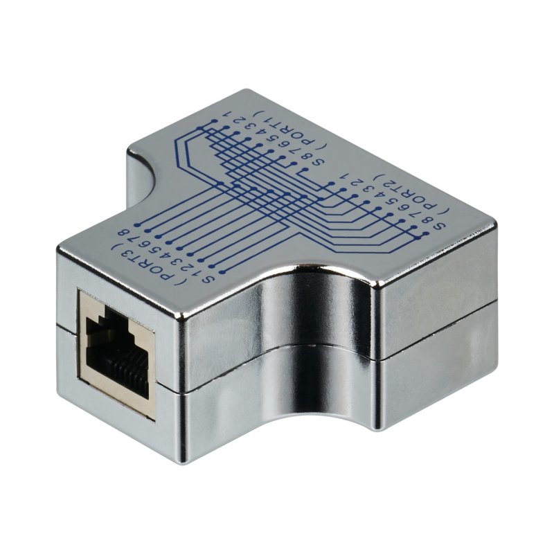 EFB Elektronik 37528.1V2 cable gender changer RJ-45 2x RJ-45 Silver