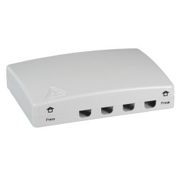 EFB Elektronik FTTH Indoor Connectionbox for 4Fiber, 4Adapter