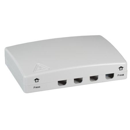 EFB Elektronik FTTH Indoor Connectionbox for 4Fiber, 4Adapter