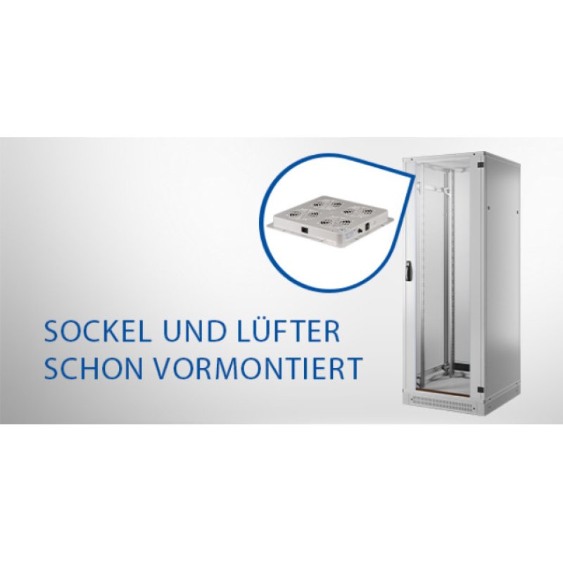 EFB Elektronik PRO-4280GR.G1SV-SET1 rack cabinet 42U Freestanding rack Grey