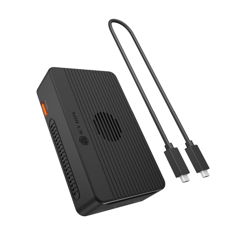 ICY BOX Heart RAID 2818 Avec fil USB4 Noir