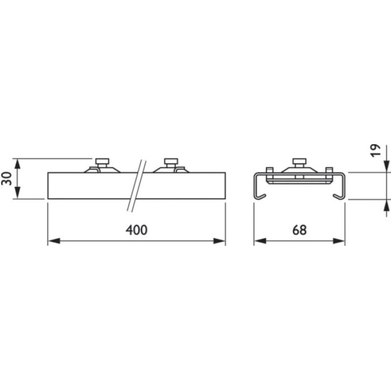 LL500Z MB-SW WH Maxos Schnellabhänger, stufenlos verstellbar