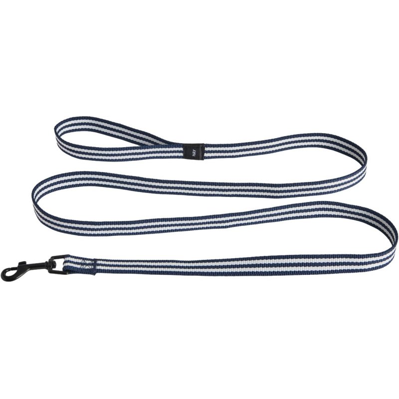 HAY - Dogs Leash Flat - S/M - Blue and white stripe