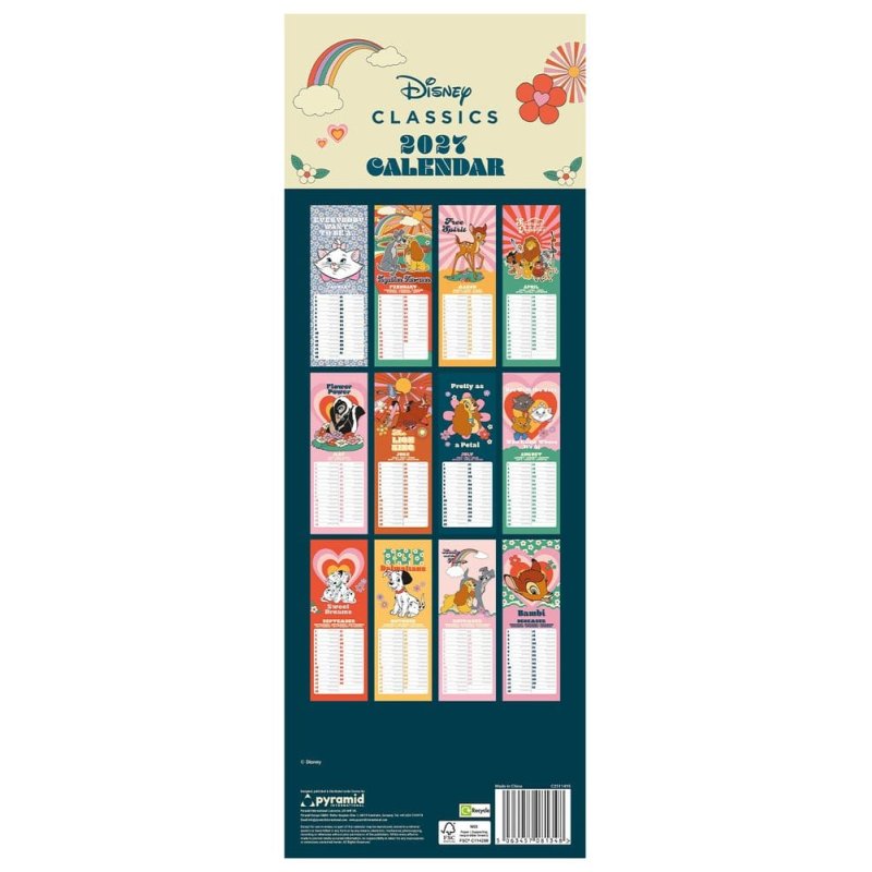 Disney Classics Calendar 70s Feeling 2027 42 x 15 cm