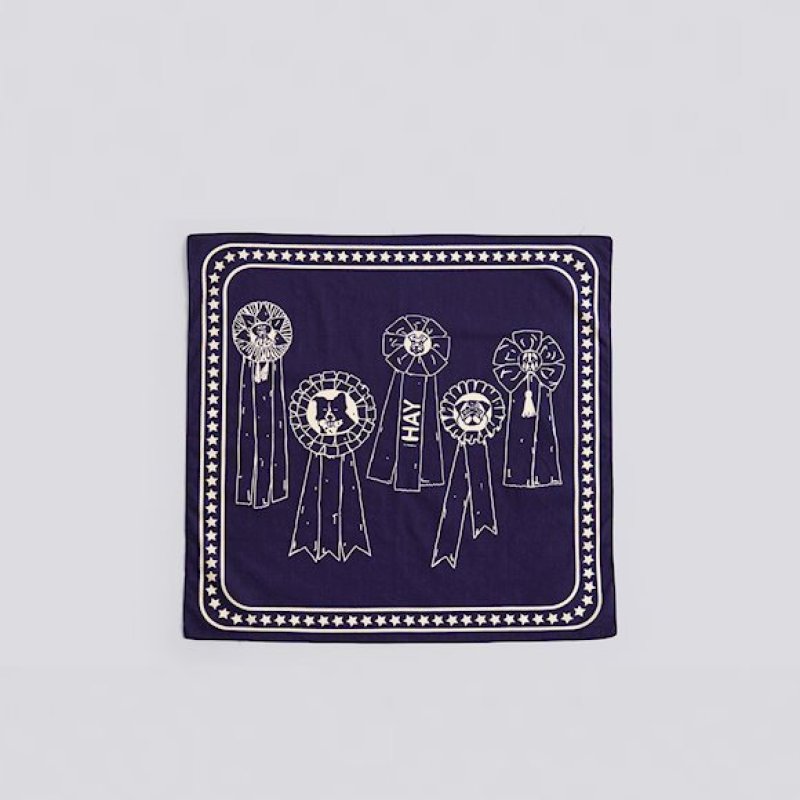 zzHAY - Recycled Dogs Scarf 55 x 55 (Dark Blue)