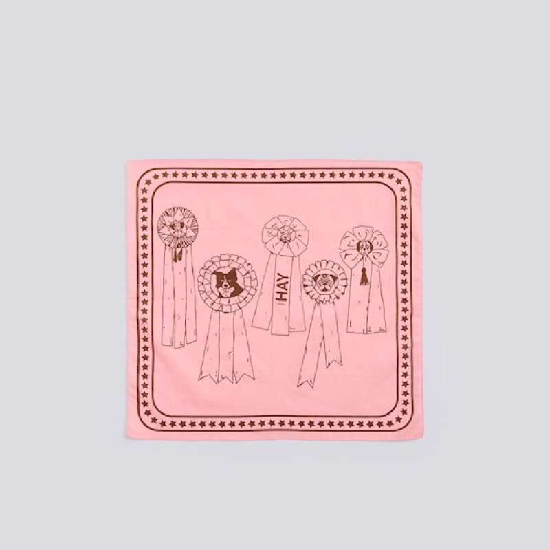 zzHAY - Recycled Dogs Scarf 55 x 55 (Pink)