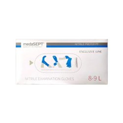 Medisept Nitrile Powder-Free Diagnostic Gloves Size Large - Pack of 100