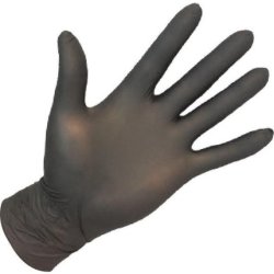 Altairmed Disposable Nitrile Gloves Black Size Small - 100 Pieces