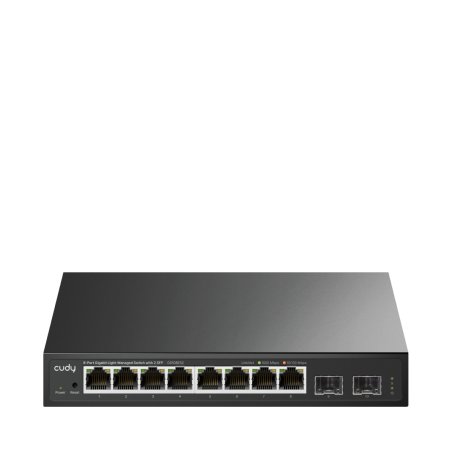 Cudy Switch GS108ES2 - 8 Ports - 8x GE (10/100/1000) - 2x SFP