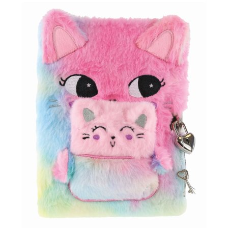 Tinka - Plush Diary - Cat w. baby (8-802162)