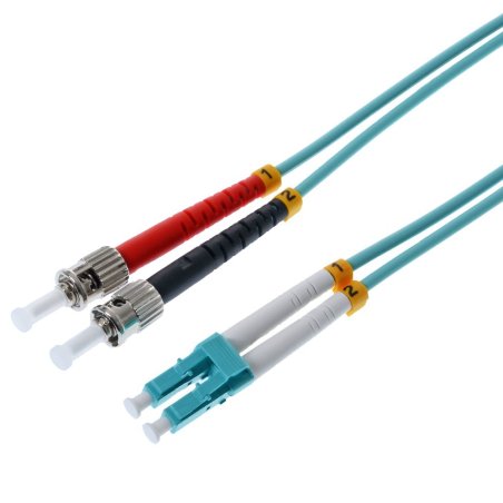 Helos 2m OM3 LC/ST InfiniBand/fibre optic cable Turquoise