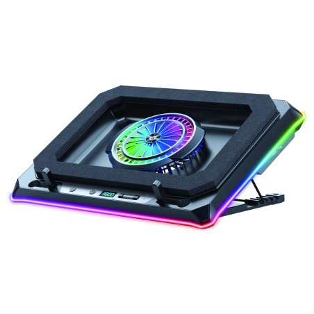 Conceptronic THYIA04B Gaming Laptop Cooling Pad, RGB, Sealed Foam, Mobile Holder