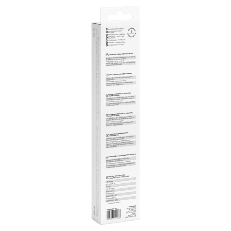 Savio Universal remote control for SHARP TVs