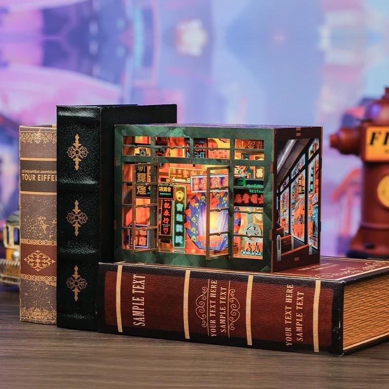 BOOK NOOK KIT - DIY - Hong Kong Lumière Neon - 49pc Eclairage LED