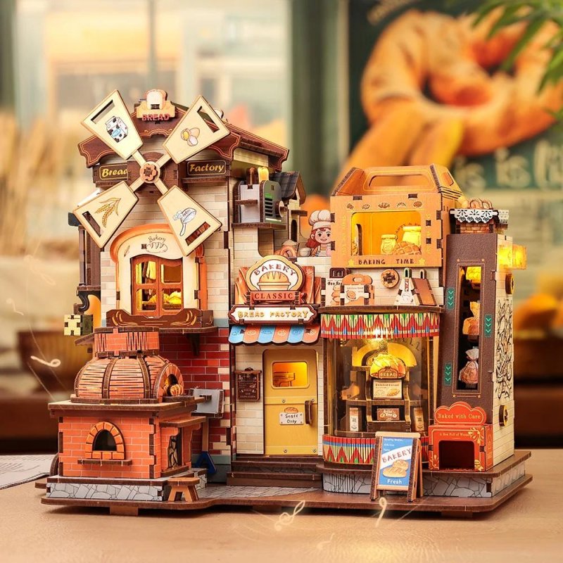 BOOK NOOK KIT - DIY - Boulangerie - 576pc Eclairage LED
