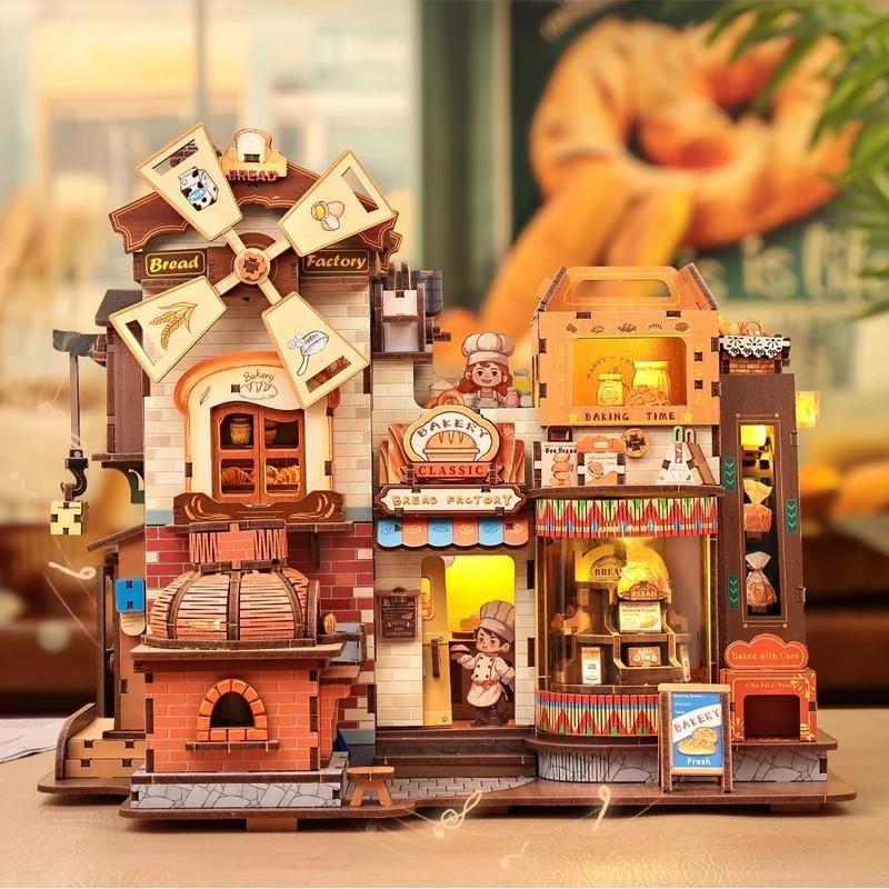 BOOK NOOK KIT - DIY - Boulangerie - 576pc Eclairage LED