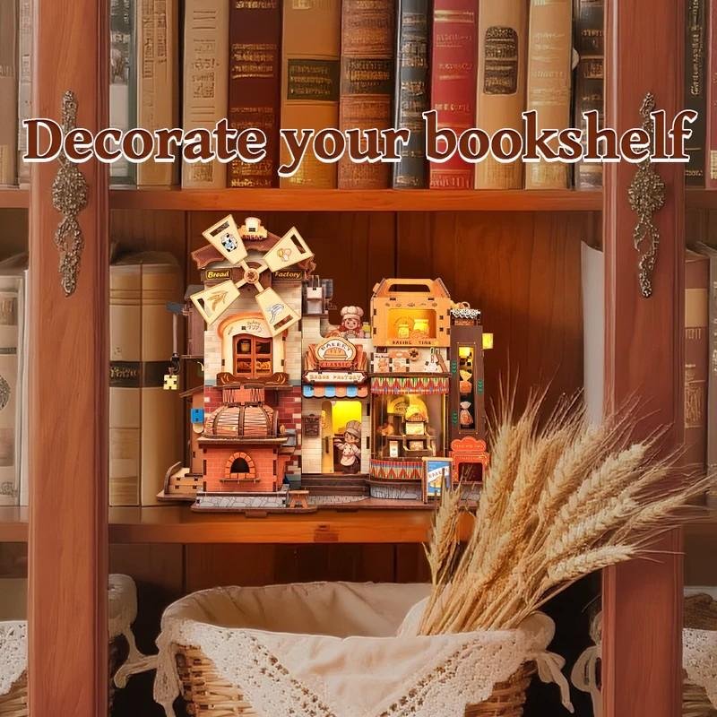 BOOK NOOK KIT - DIY - Boulangerie - 576pc Eclairage LED