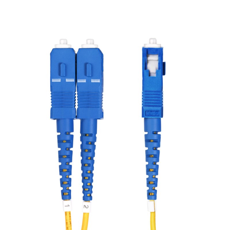 StarTech.com Câble à Fibre Optique Monomode Duplex OS2 de 8m, Connecteurs LC vers SC (UPC), 9/125 µm, 100G,