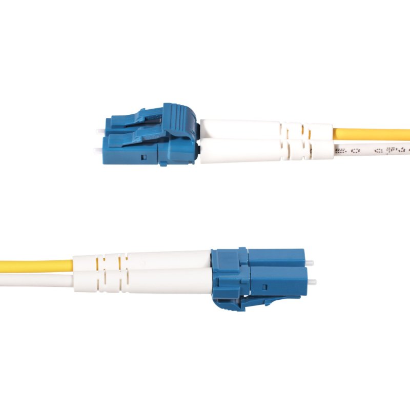 StarTech.com 8m (26ft) LC to SC (UPC) OS2 Single Mode Duplex Fiber Optic Cable, 9/125µm, 100G, Bend Insensitive, Low