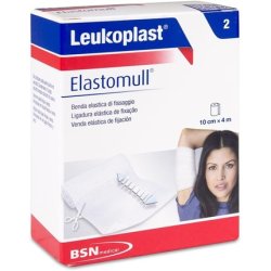 BSN Medical Leukoplast Elastomull Elastic Bandage 10cm x 4m - Pack of 2