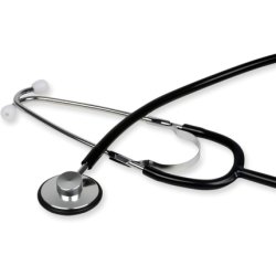 Gima Traditional Black Stethoscope Model 32560 - Lightweight Aluminum