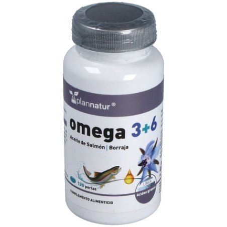 Plannatur Omega 3 and 6 Borage and Salmon Oil 500mg - 120 Pearls