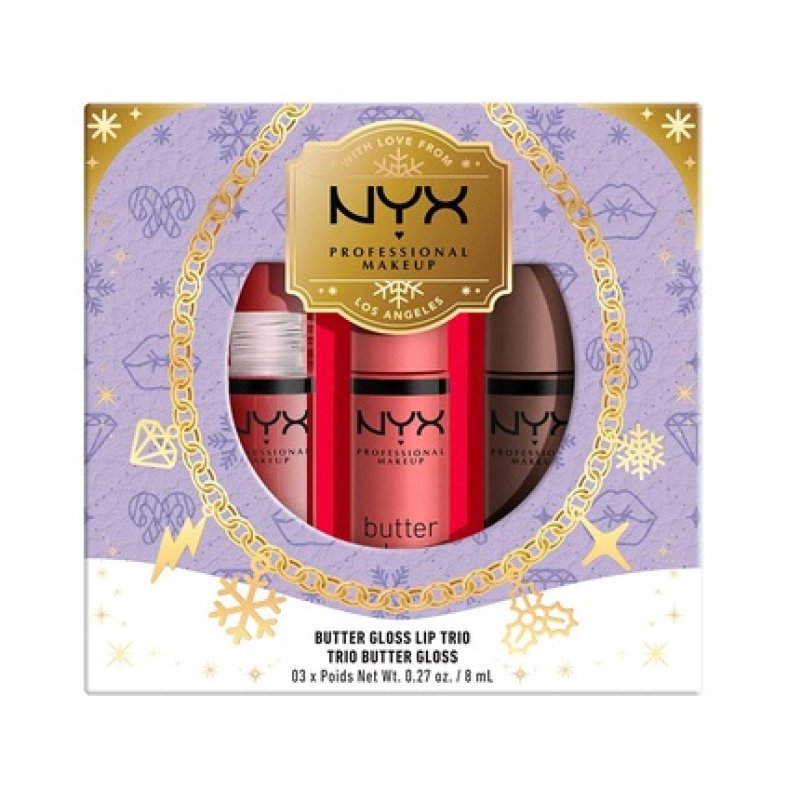 Nyx Professional Makeup Butter Gloss Lip Trio Gift Set