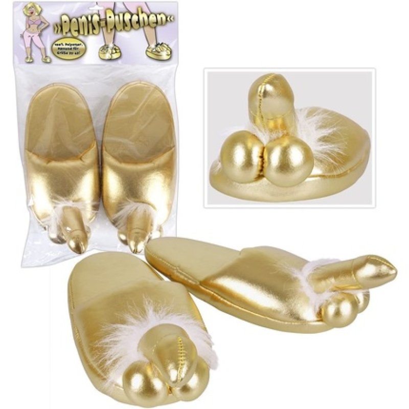 Penis Slippers Gold