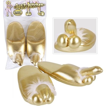 Penis Slippers Gold