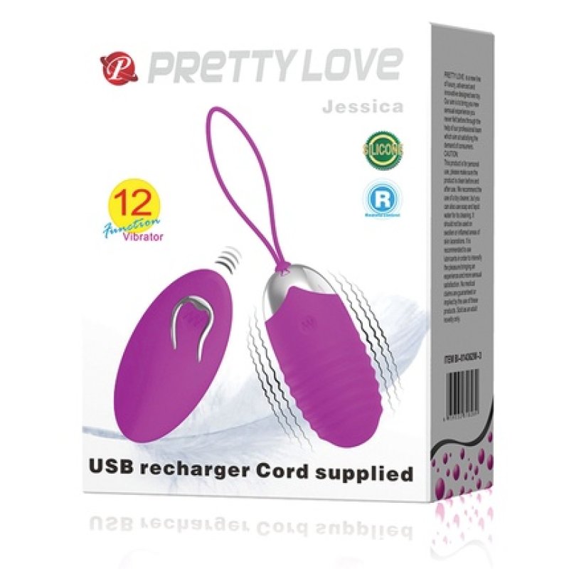 Pretty Love Jessica Usb Vibrating Egg - Purple