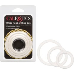 Rubber Ring White 3-Piece Set Penis Ring