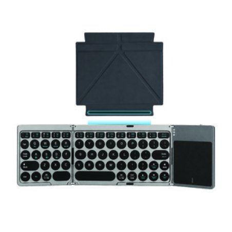 CLAVIER SANS FIL PLIABLE UNIVERSEL AVEC SUPPORT