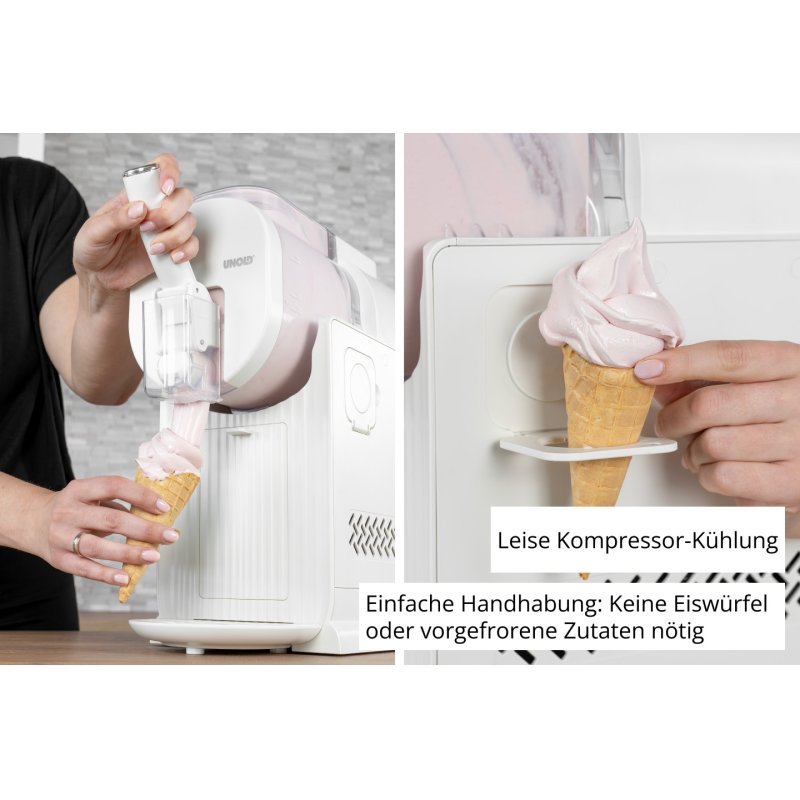 Unold 48965 2in1-Slush und Softeismaschine Sofia Sorbetière pour glace italienne 150 W