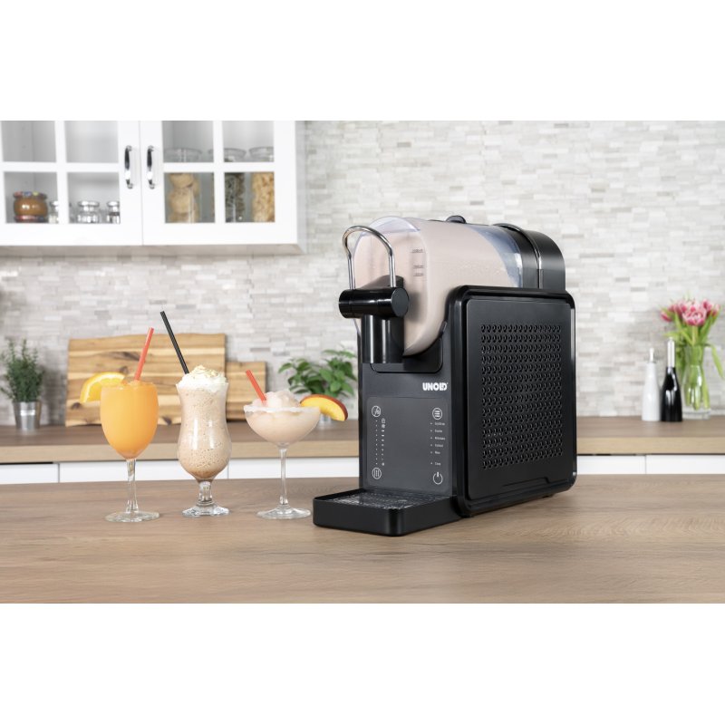 Slush-Eismaschine Stella (schwarz, für 2.000ml Slushies oder Milchshakes, 190 Watt)