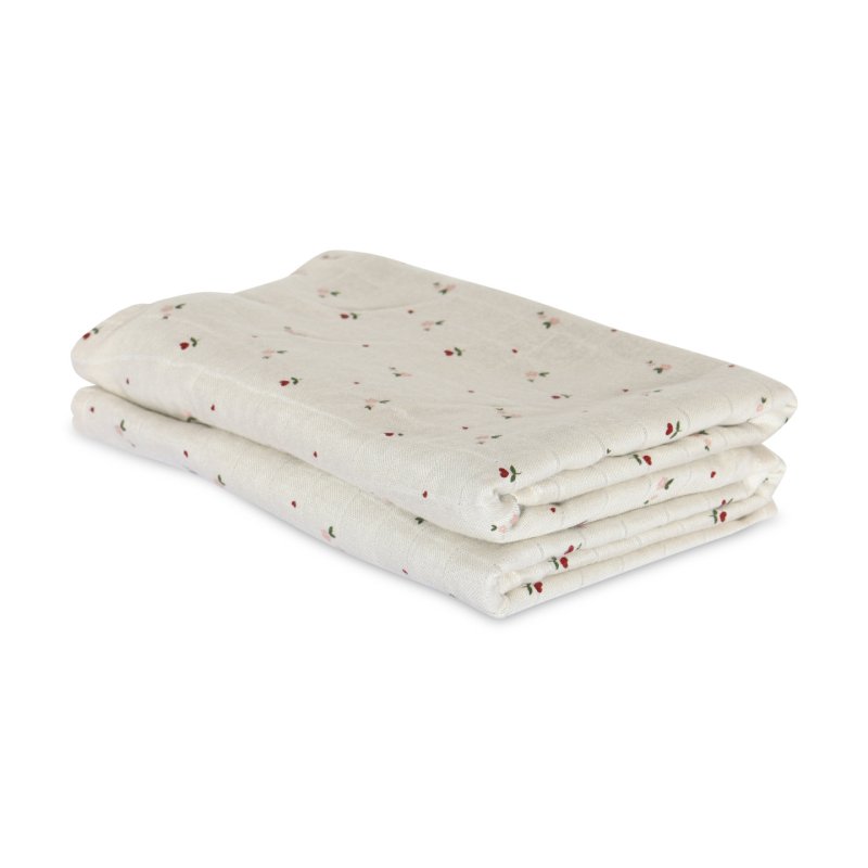 Nuuroo - Josefine bamboo muslin cloth 2-pak - Flower love