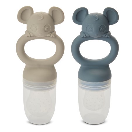 Nuuroo - Lauge Silicone Fruit Spout - Bering Sea / Cobblestone - 2-pack - 4 mdr. 