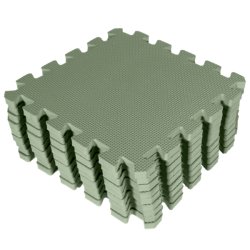 BabyDan - Soft Green Playmat - Green - 90 x 90 cm